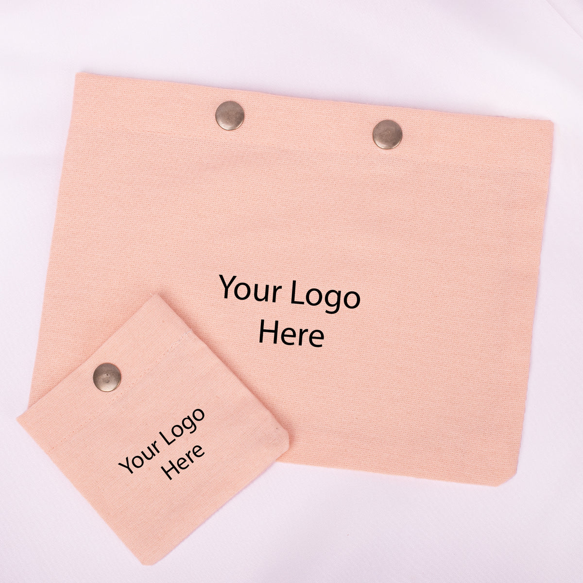 Snap Pouch Set of 100 | Custom Cotton Packaging Pouches