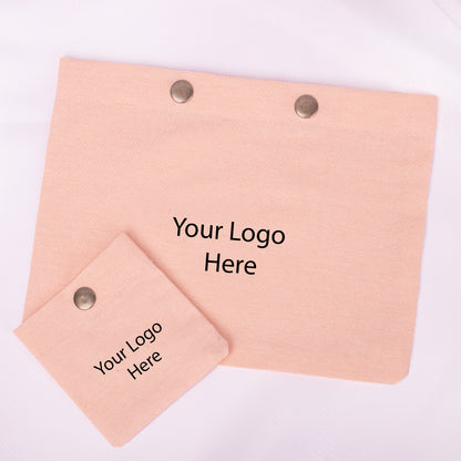 Snap Pouch Set of 100 | Custom Cotton Packaging Pouches