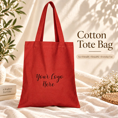 25pcs - Personalized Cotton Grocery Tote Bag With Your Logo