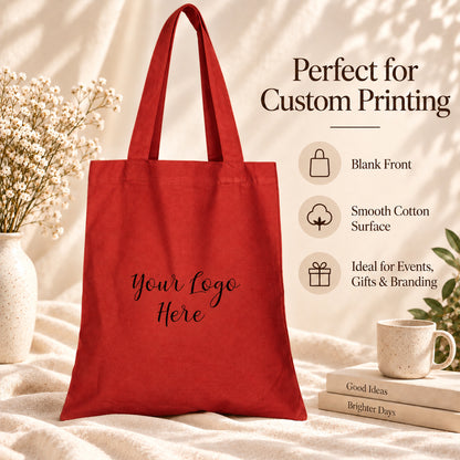 25pcs - Personalized Cotton Grocery Tote Bag With Your Logo