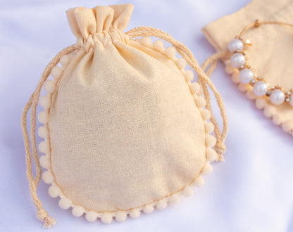 100pcs Designer Wedding Favor Pouches, Custom Drawstring Pouch