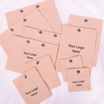Snap Pouch Set of 100 | Custom Cotton Packaging Pouches