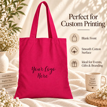 25pcs - Custom Cotton Tote Bag for Businesses and Storefronts