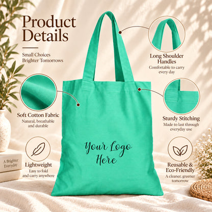 25pcs - Personalized Cotton Tote Bag With Your Business Logo