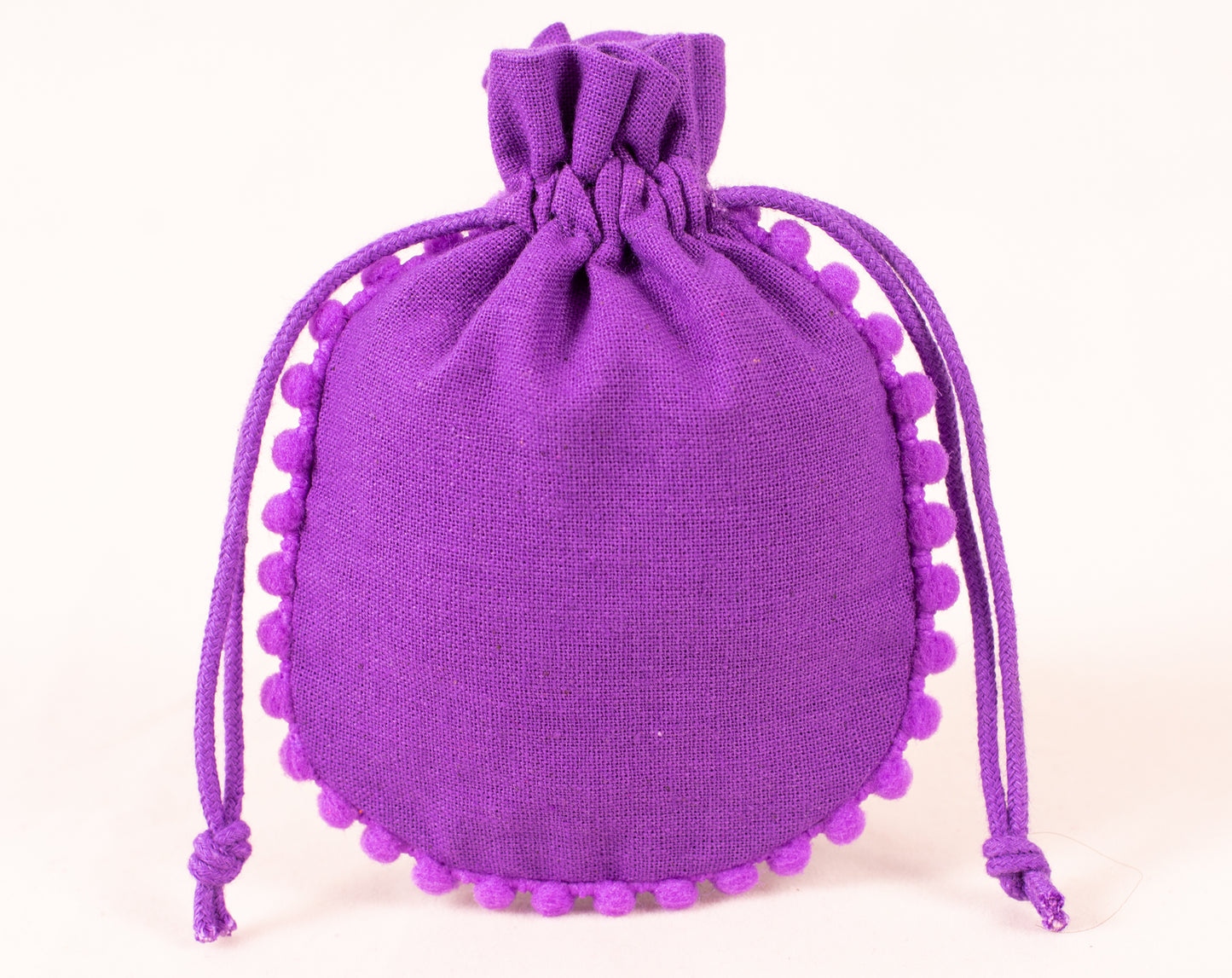 Pack of 100 - Purple Designer Pouch With Logo For Jewelry Packaging in Bulk