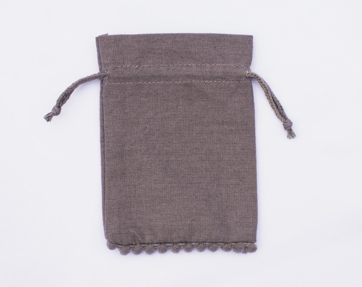 100pcs Natural Designer Cotton Pouches With Logo, Sustainable Jewelry Packaging & Gifting