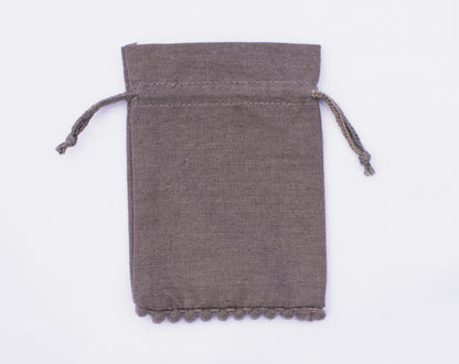 100pcs Natural Designer Cotton Pouches With Logo, Sustainable Jewelry Packaging & Gifting