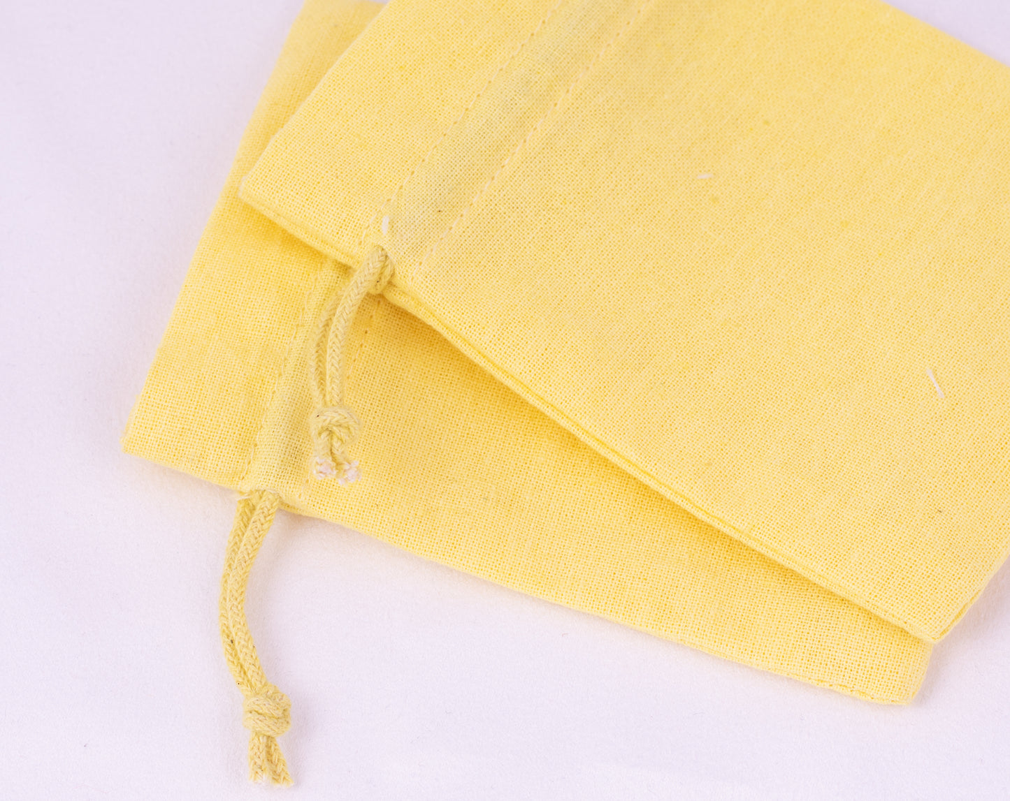 100pcs Custom Cotton Drawstring Pouches With Logo for Brand Packaging