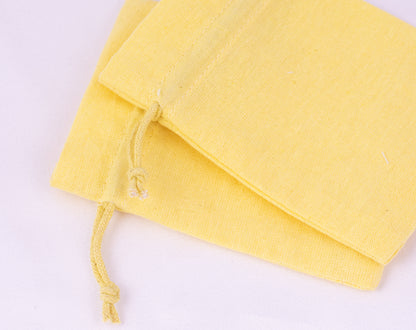 100pcs Custom Cotton Drawstring Pouches With Logo for Brand Packaging
