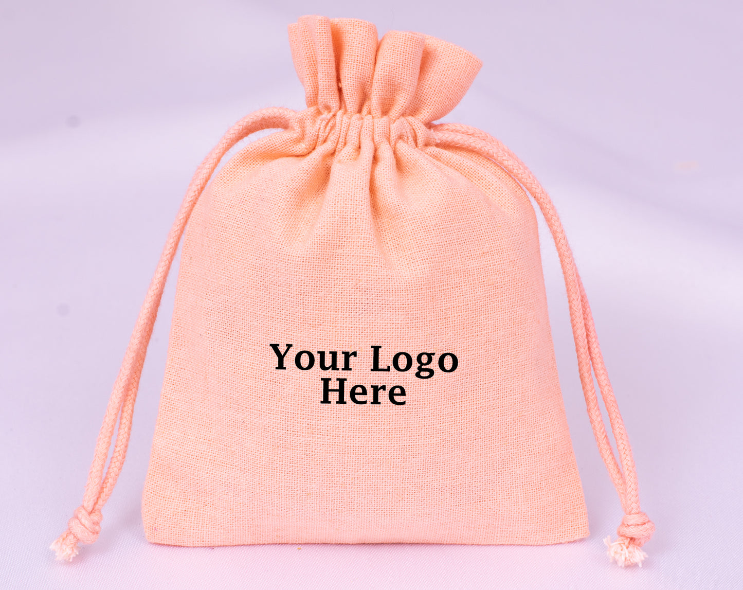 100% Pure Cotton Jewelry Drawstring Pouches With Logo in Wholesale & Bulk