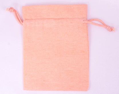 100% Pure Cotton Jewelry Drawstring Pouches With Logo in Wholesale & Bulk