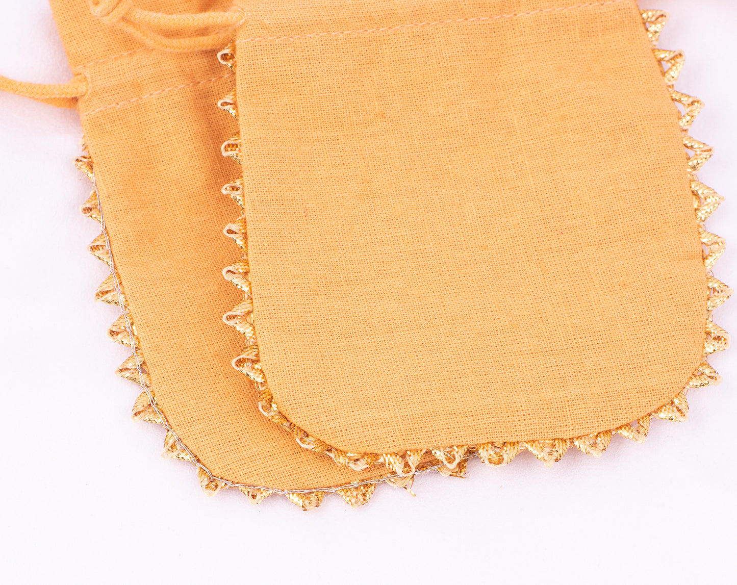 100pcs Round Custom Cotton Drawstring Designer Pouch With Logo