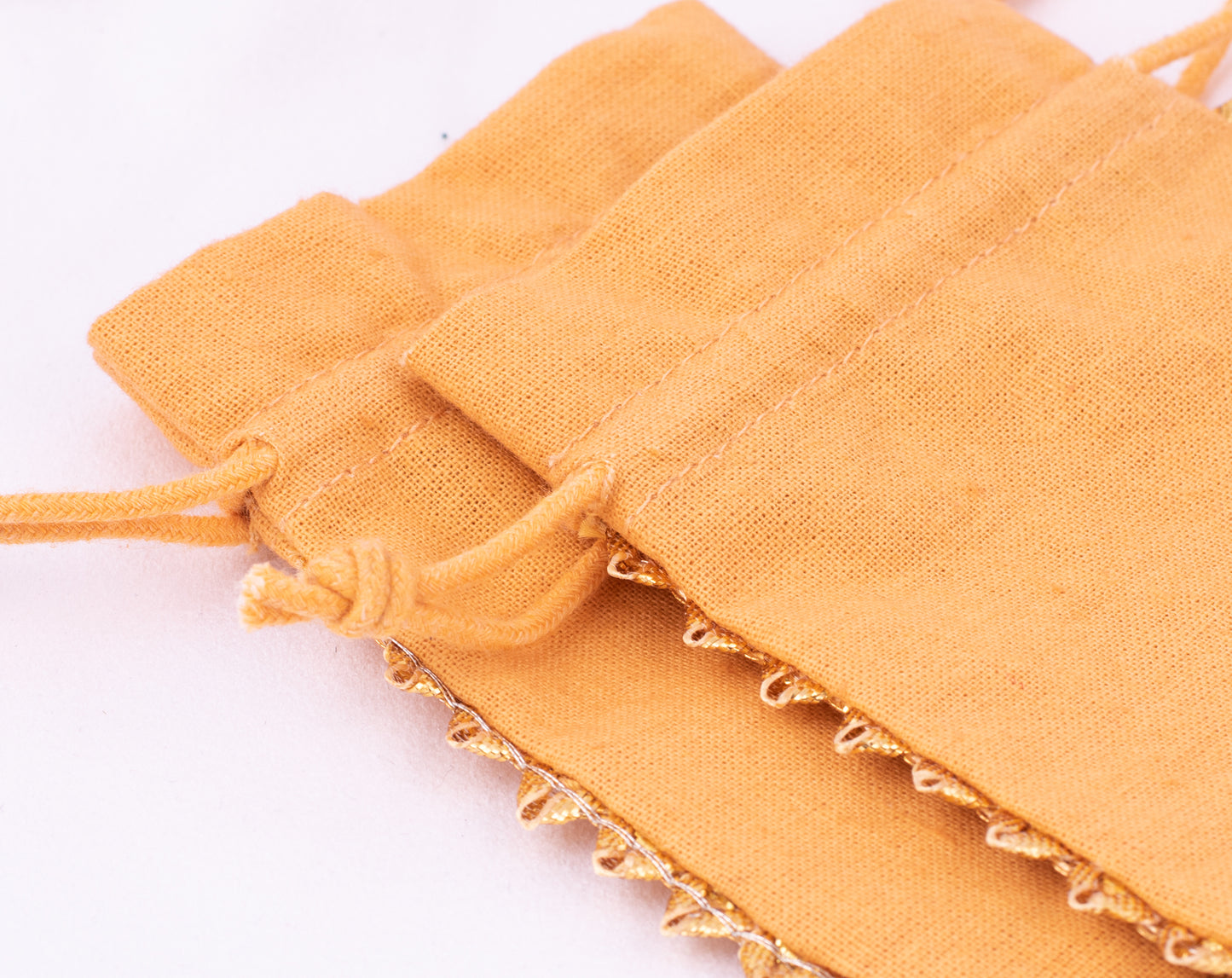 100pcs Round Custom Cotton Drawstring Designer Pouch With Logo