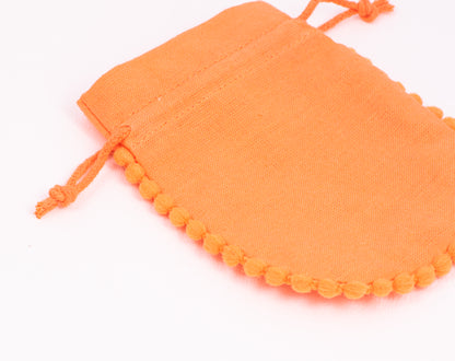 100pcs Drawstring Designer Cotton Pouch With Logo