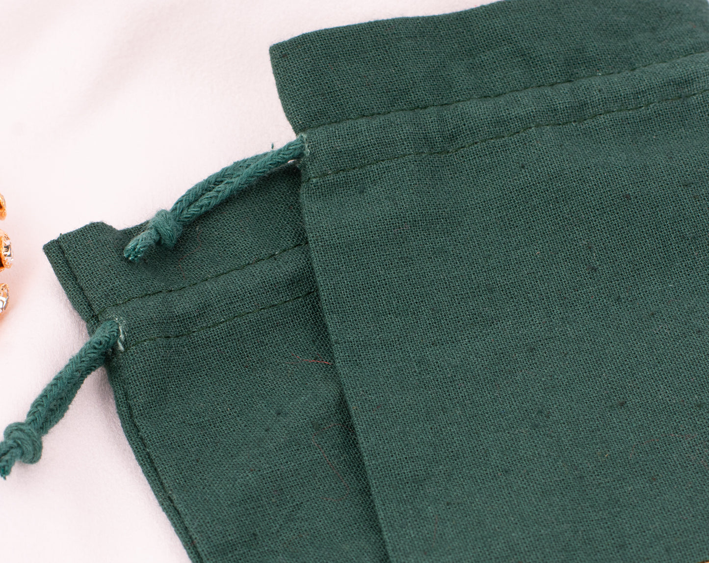 100pcs Premium Cotton Designer Pouches With Custom Logo for Jewelry Packaging