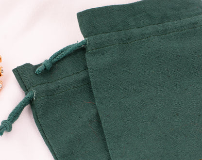 100pcs Premium Cotton Designer Pouches With Custom Logo for Jewelry Packaging