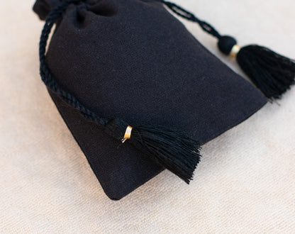 Cusotm Plain Cotton Drawstring Pouch With Logo For Jewelry Packaging