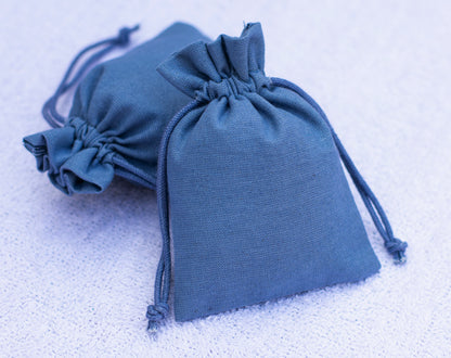 100pcs Pure Cotton Jewelry Drawstring Pouches with Logo for Wholesale Orders
