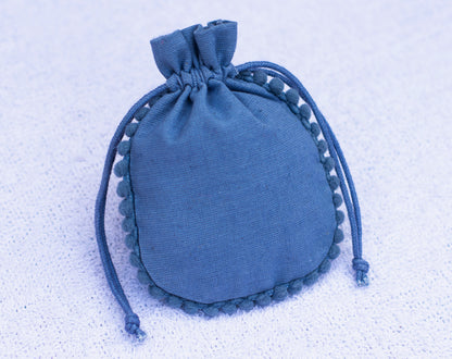 100pcs Eco-Friendly Cotton Drawstring Designer Pouch With Logo