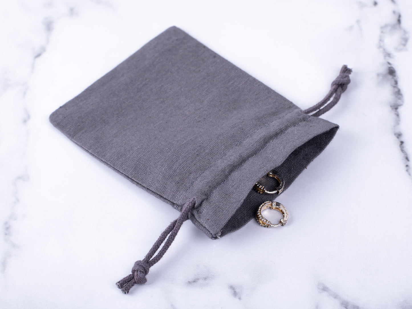 100pcs Cotton Drawstring Jewelry Pouch With Logo in Wholesale & Bulk
