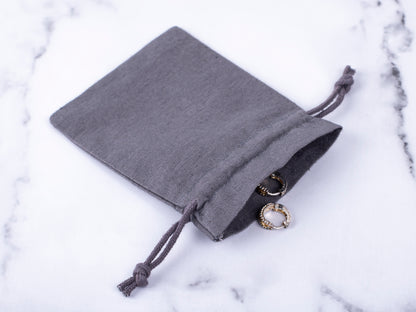 100pcs Cotton Drawstring Jewelry Pouch With Logo in Wholesale & Bulk