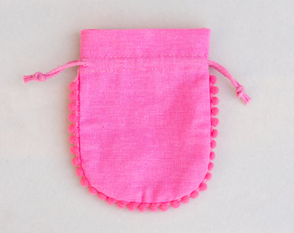 100pcs Custom Cotton Drawstring Designer Pouch With Logo in Wholesale