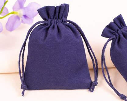 100pcs Organic Cotton Drawstring Bags in Bulk