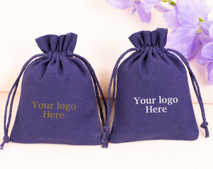 100pcs Organic Cotton Drawstring Bags in Bulk