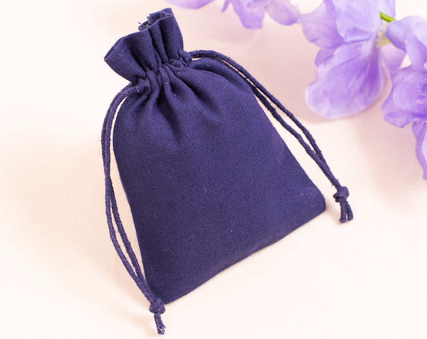 100pcs Organic Cotton Drawstring Bags in Bulk