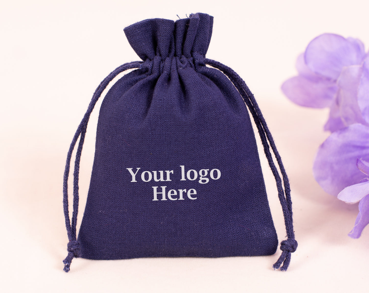 100pcs Organic Cotton Drawstring Bags in Bulk