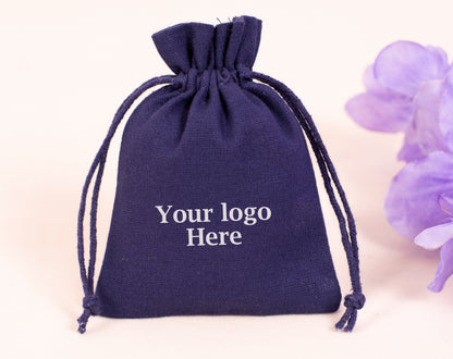 100pcs Organic Cotton Drawstring Bags in Bulk