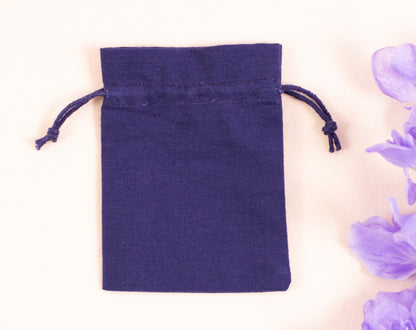100pcs Organic Cotton Drawstring Bags in Bulk