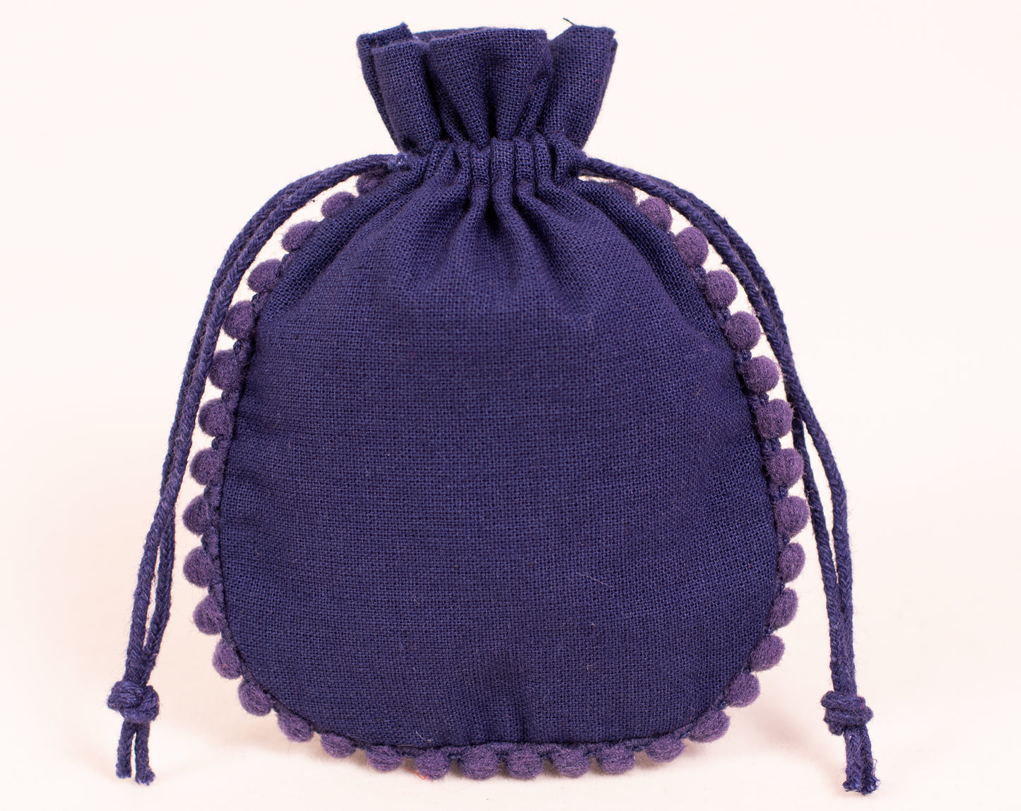 100pcs Blue Drawstring Designer Pouch With Logo For Jewelry Packaging