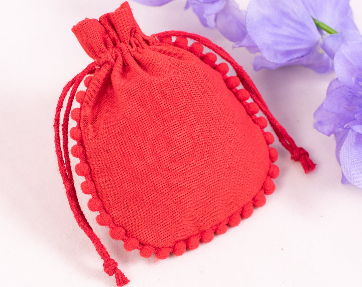 100pcs Eco-Friendly Drawstring Designer Cotton Pouch With Logo