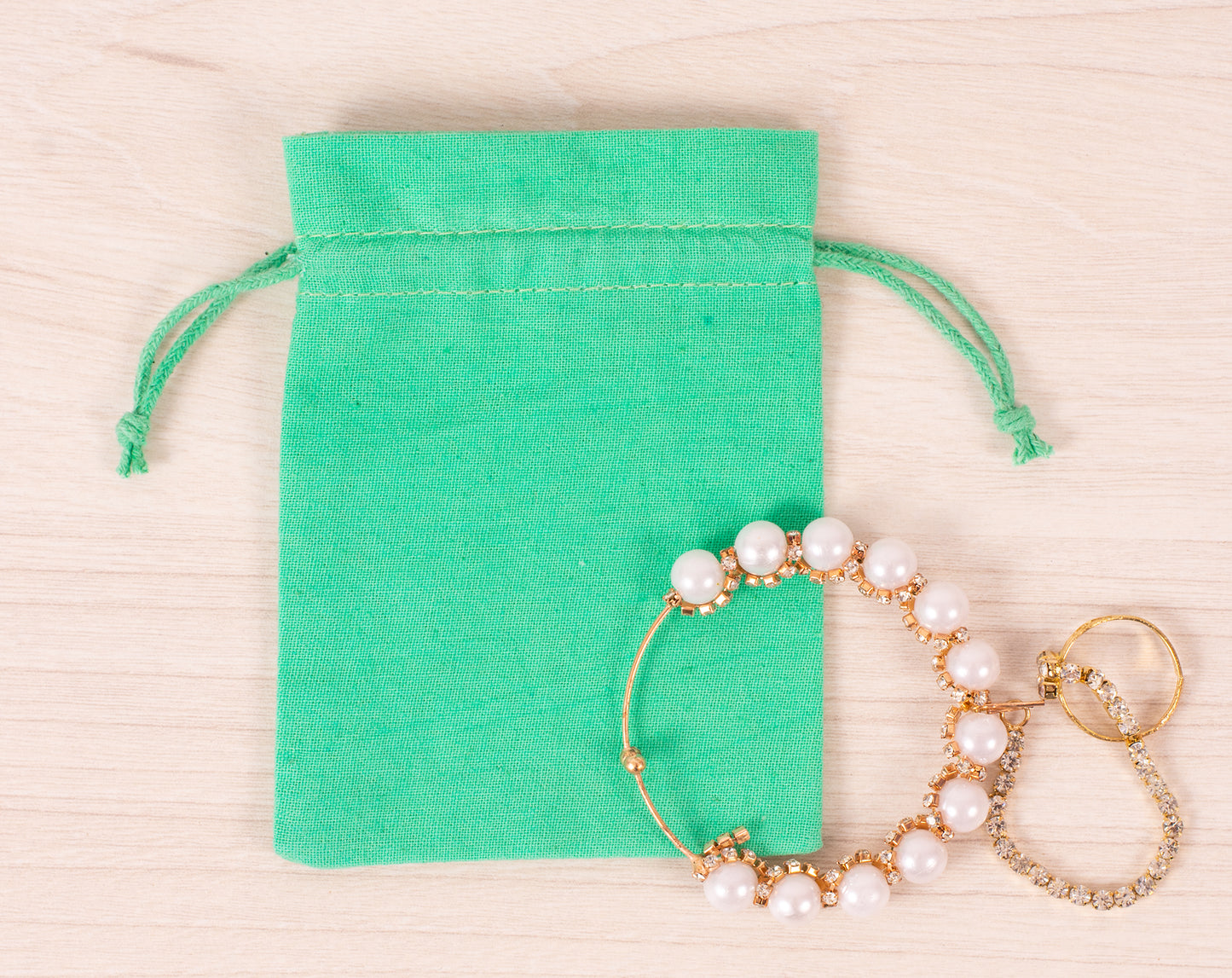 100pcs Pure Cotton Custom Jewelry Pouches for Wholesale & Bulk Orders With Logo
