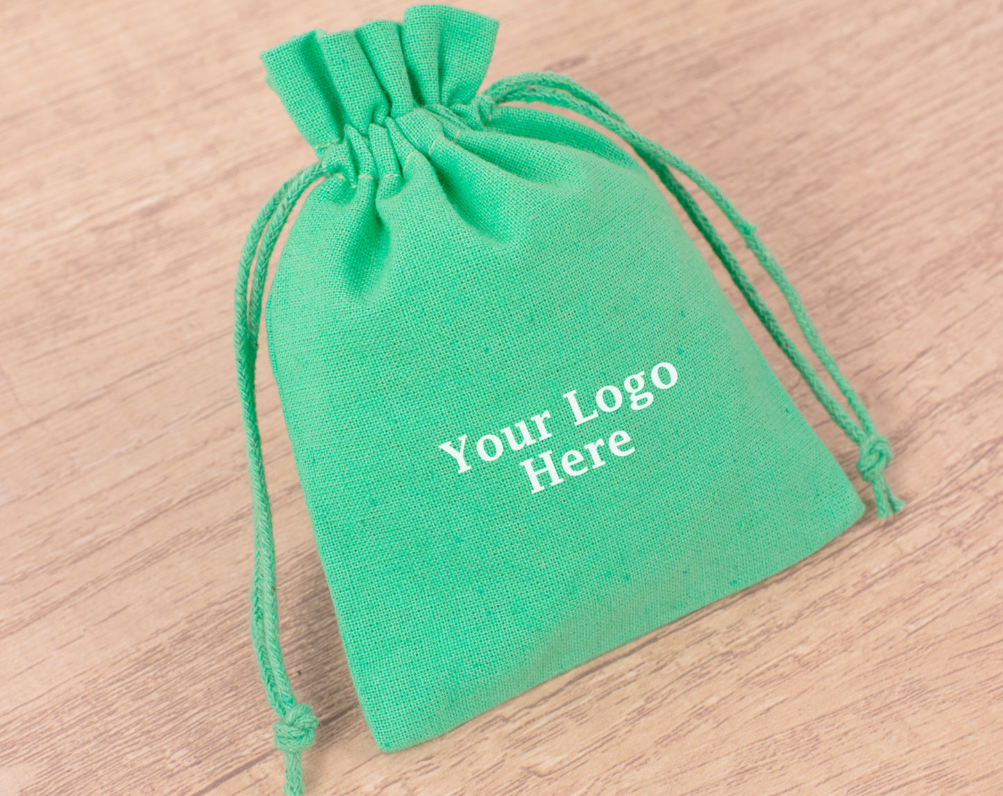 100pcs Pure Cotton Custom Jewelry Pouches for Wholesale & Bulk Orders With Logo