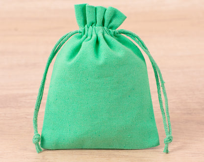 100pcs Pure Cotton Custom Jewelry Pouches for Wholesale & Bulk Orders With Logo
