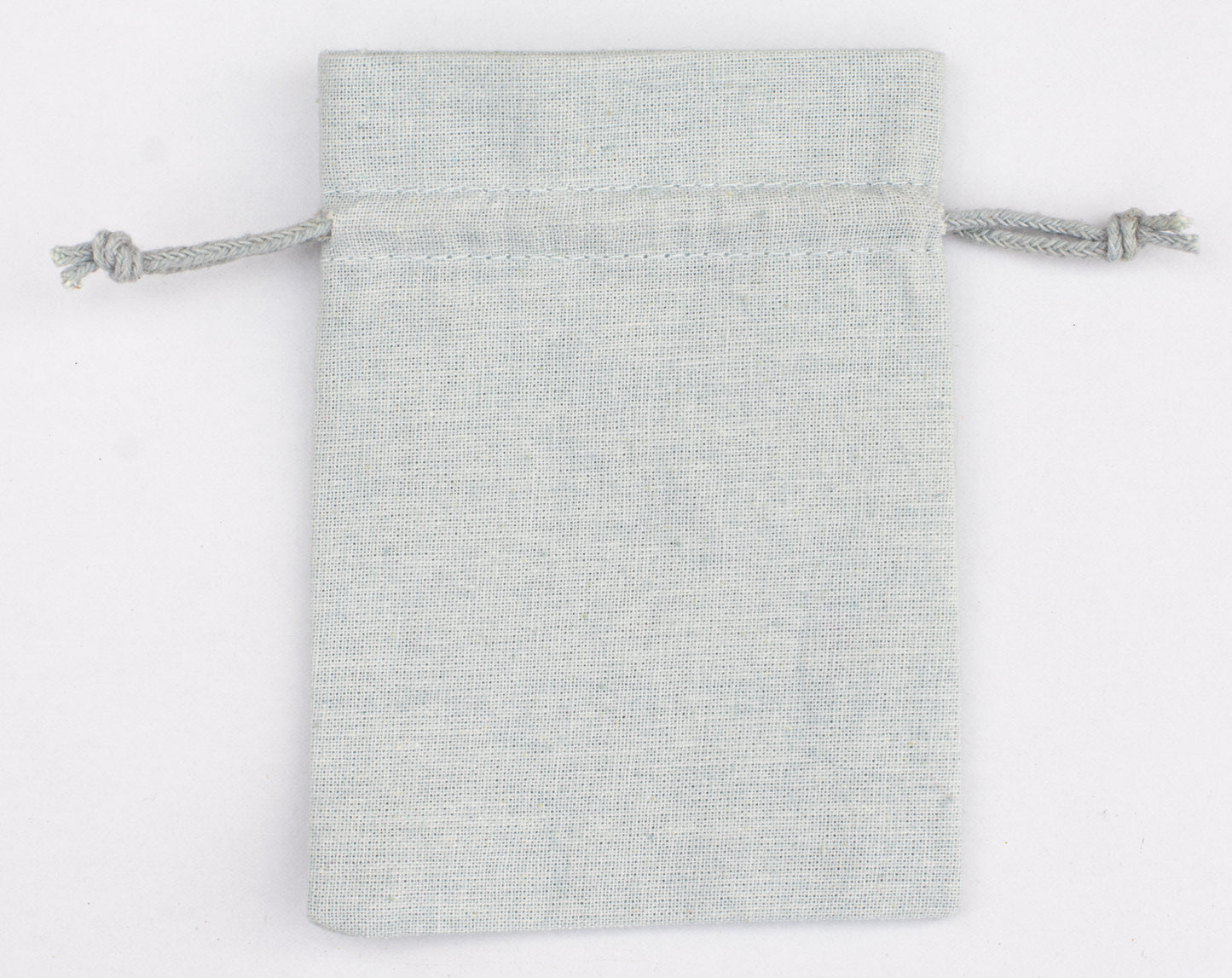 100pcs - Light Gray Cotton Drawstring Pouch With Logo in Wholesale & Bulk