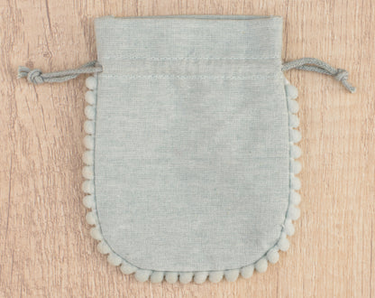 100pcs Pure Cotton Drawstring Designer Pouch With Logo