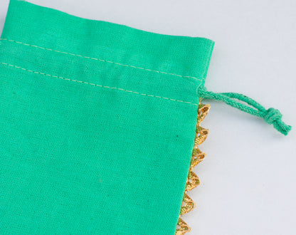 100pcs Round Custom Cotton Drawstring Designer Pouch With Logo