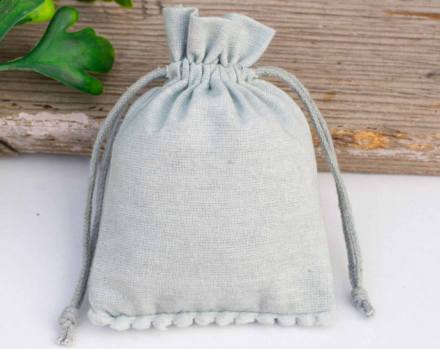 100pcs of Premium Designer Cotton Drawstring Pouch With Custom Logo
