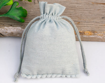 100pcs of Premium Designer Cotton Drawstring Pouch With Custom Logo