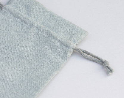 100pcs of Premium Designer Cotton Drawstring Pouch With Custom Logo
