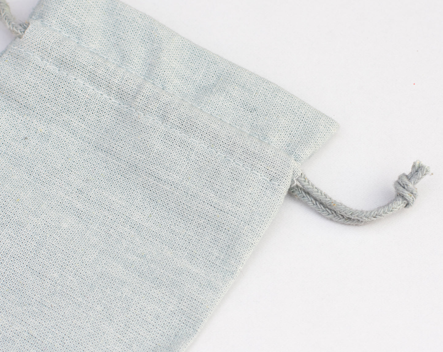 100pcs Light Gray Sustainable Designer Cotton Drawstring Pouch With Logo