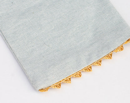 100pcs Light Gray Sustainable Designer Cotton Drawstring Pouch With Logo