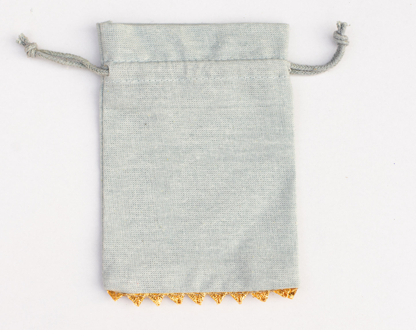 100pcs Light Gray Sustainable Designer Cotton Drawstring Pouch With Logo