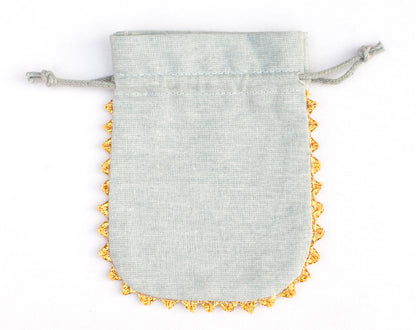 100pcs Round Pure Cotton Drawstring Designer Pouch With Logo