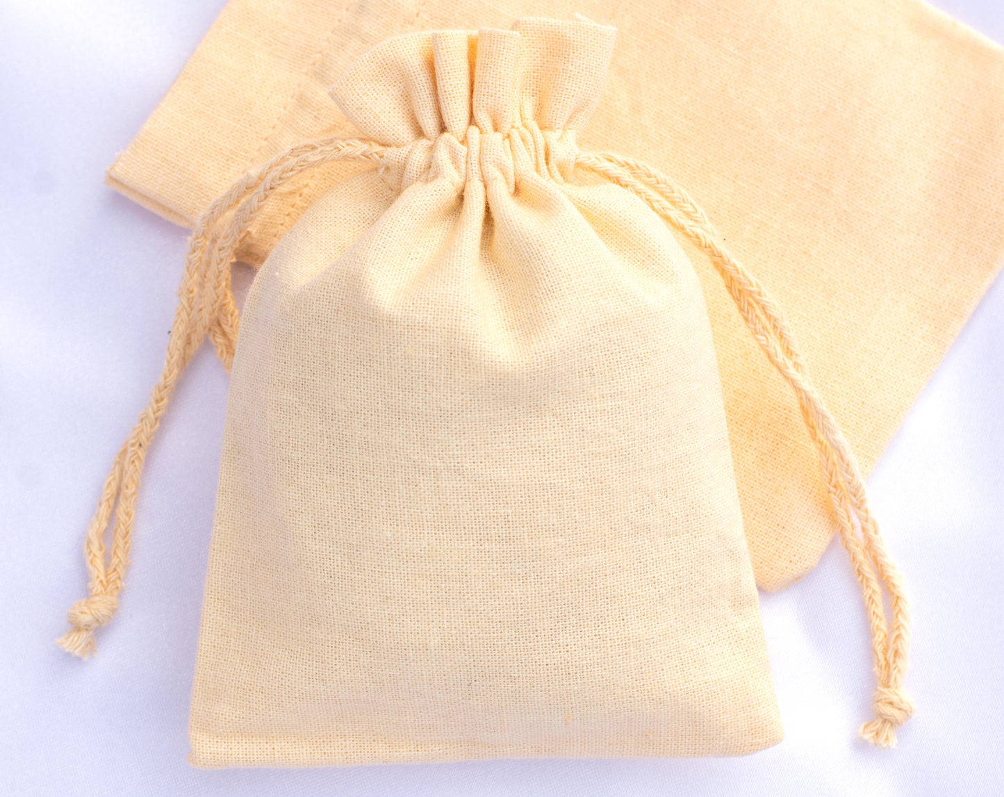 100pcs Premium Cotton Drawstring Bags With Custom Logo in Wholesale & Bulk
