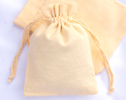 100pcs Premium Cotton Drawstring Bags With Custom Logo in Wholesale & Bulk