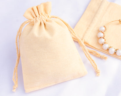 100pcs Premium Cotton Drawstring Bags With Custom Logo in Wholesale & Bulk